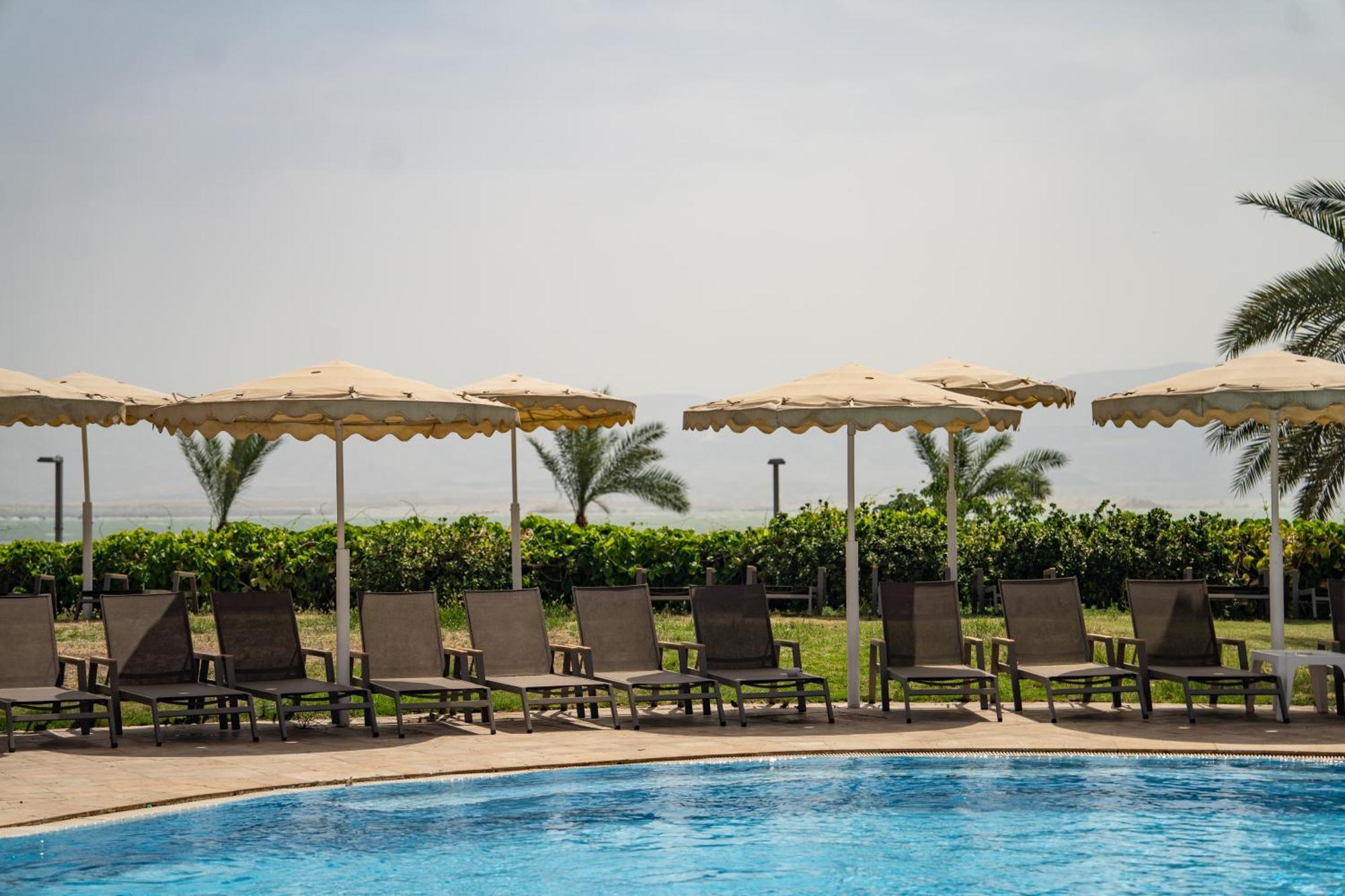 David Dead Sea Resort & Spa Ейн Бокек Екстериор снимка The pool at the Dead Sea